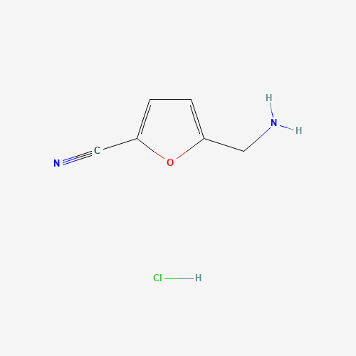 5-(Aminomethyl)-2-furonitrile hydrochloride (CAS: 203792-32-9) - Chemical Structure and Molecular Formula 