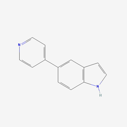 5-(Pyridin-4-yl)-1H-indole (CAS: 90679-35-9) - Chemical Structure and Molecular Formula 