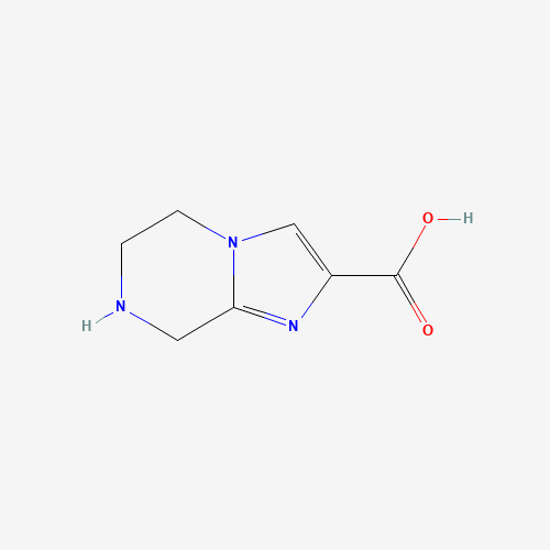 5,6,7,8-Tetrahydroimidazo[1,2-a]pyrazine-2-carboxylic acid (CAS: 885281-33-4) - Chemical Structure and Molecular Formula 