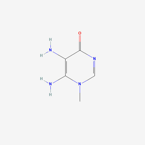 5,6-Diamino-1-methyl-4(1H)-pyrimidinone (CAS: 824-27-1) - Chemical Structure and Molecular Formula 