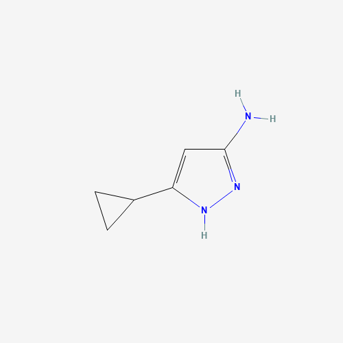 5-Amino-3-cyclopropylpyrazole (CAS: 175137-46-9) - Chemical Structure and Molecular Formula 