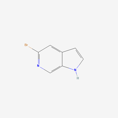 5-Bromo-1H-pyrrolo[2,3-c]pyridine (CAS: 1215387-58-8) - Chemical Structure and Molecular Formula 