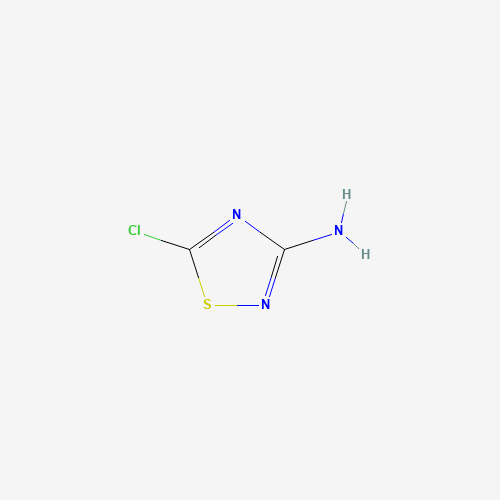 5-Chloro-1,2,4-thiadiazol-3-amine (CAS: 50988-13-1) - Chemical Structure and Molecular Formula 