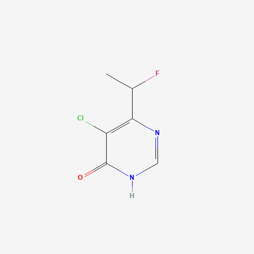 5-Chloro-6-(1-fluoroethyl)-4(1H)-pyrimidinone (CAS: 227184-12-5) - Chemical Structure and Molecular Formula 