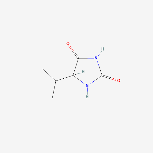 5-isopropylimidazolidine-2,4-dione (CAS: 16935-34-5) - Chemical Structure and Molecular Formula 
