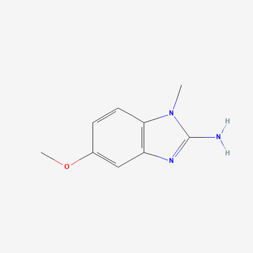 5-Methoxy-1-methyl-1H-benzimidazol-2-amine (CAS: 1805-02-3) - Chemical Structure and Molecular Formula 