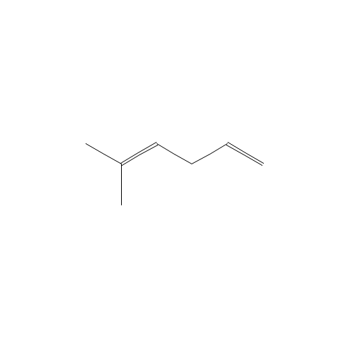 5-methyl-1,4-hexadiene (CAS: 763-88-2) - Chemical Structure and Molecular Formula 