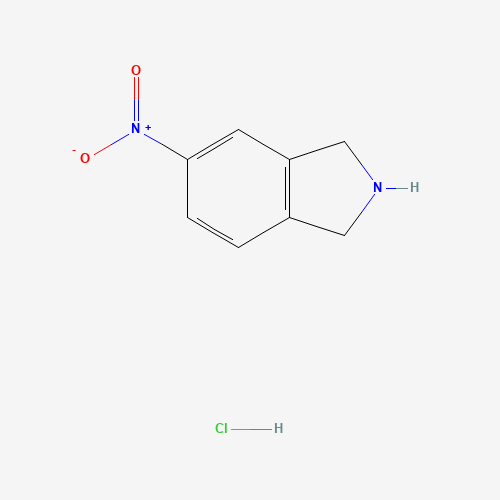 5-nitro-2,3-dihydro-1H-isoindole hydrochloride (CAS: 400727-69-7) - Chemical Structure and Molecular Formula 