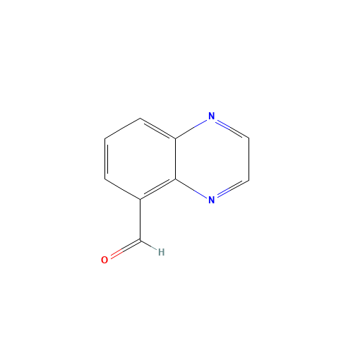 5-Quinoxalinecarbaldehyde (CAS: 141234-08-4) - Chemical Structure and Molecular Formula 