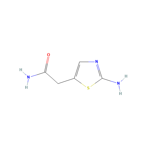 5-thiazoleacetamide, 2-amino- (CAS: 312581-28-5) - Chemical Structure and Molecular Formula 