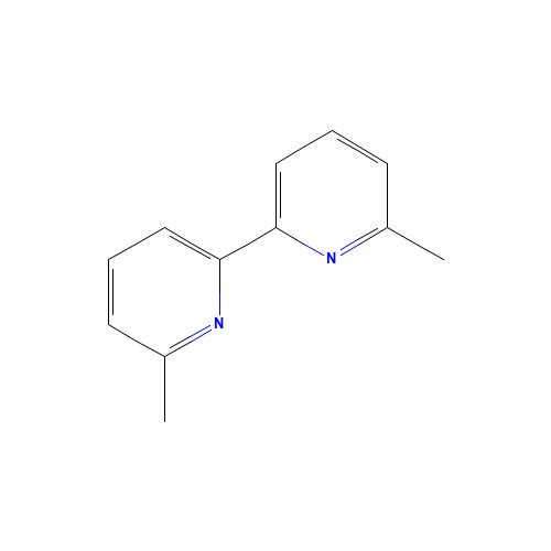 6,6'-Dimethyl-2,2'-bipyridin (CAS: 4411-80-7) - Chemical Structure and Molecular Formula 
