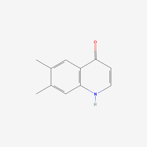 6,7-Dimethylquinolin-4-ol (CAS: 185437-33-6) - Chemical Structure and Molecular Formula 