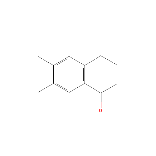 6,7-Dimethyl-a-tetralone (CAS: 19550-57-3) - Chemical Structure and Molecular Formula 