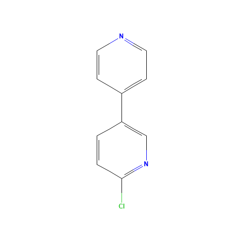 6-Chloro-3,4'-bipyridine (CAS: 79739-22-3) - Chemical Structure and Molecular Formula 