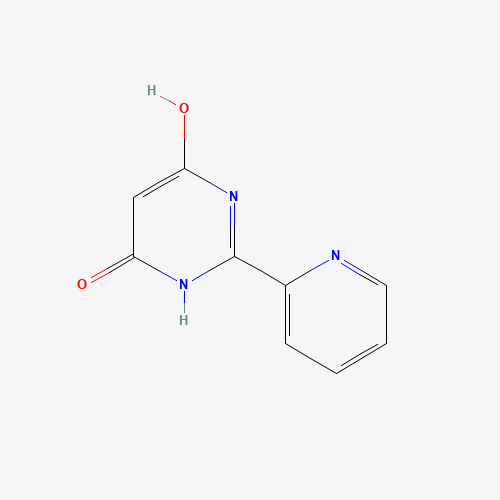 6-Hydroxy-2-(2-pyridinyl)-4(1H)-pyrimidinone (CAS: 10198-74-0) - Chemical Structure and Molecular Formula 