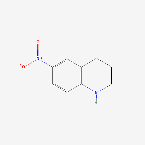6-nitro-1,2,3,4-tetrahydroquinoline chemical structure 6-nitro-1,2,3,4-tetrahydroquinoline (CAS: 14026-45-0) - Chemical Structure and Molecular Formula