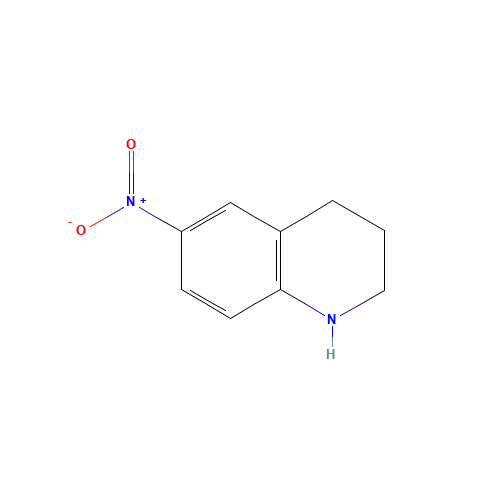 6-nitro-1,2,3,4-tetrahydroquinoline (CAS: 14026-45-0) - Chemical Structure and Molecular Formula 