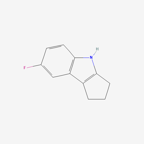 7-Fluoro-1,2,3,4-tetrahydrocyclopenta[b]indole (CAS: 327021-84-1) - Chemical Structure and Molecular Formula 
