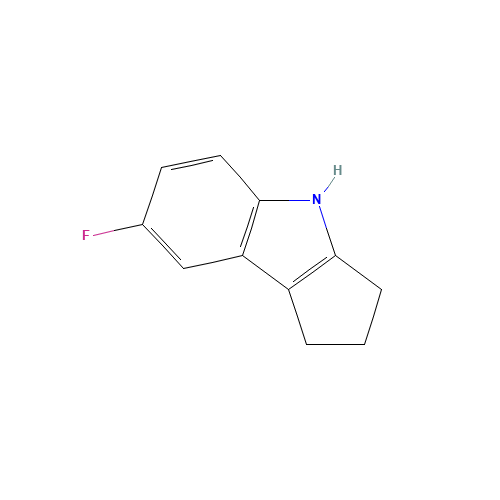 7-Fluoro-1,2,3,4-tetrahydrocyclopenta[b]indole (CAS: 327021-84-1) - Chemical Structure and Molecular Formula 