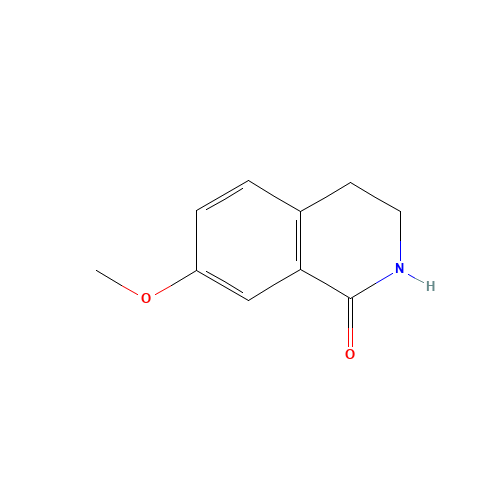 7-Methoxy-3,4-dihydro-1(2H)-isoquinolinone (CAS: 22246-04-4) - Chemical Structure and Molecular Formula 