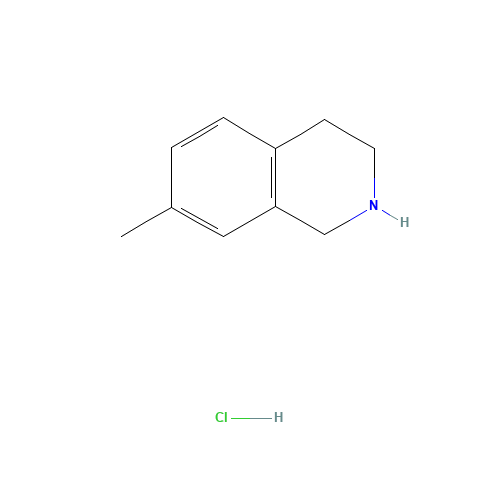 7-Methyl-1,2,3,4-tetrahydroisoquinoline hydrochloride (CAS: 41565-82-6) - Chemical Structure and Molecular Formula 