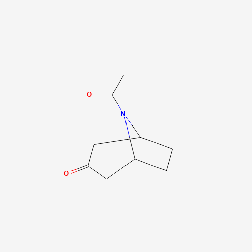 8-Acetyl-8-azabicyclo[3.2.1]octan-3-one (CAS: 56880-02-5) - Chemical Structure and Molecular Formula 
