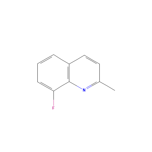 8-Fluoro-2-methylquinoline (CAS: 46001-36-9) - Chemical Structure and Molecular Formula 