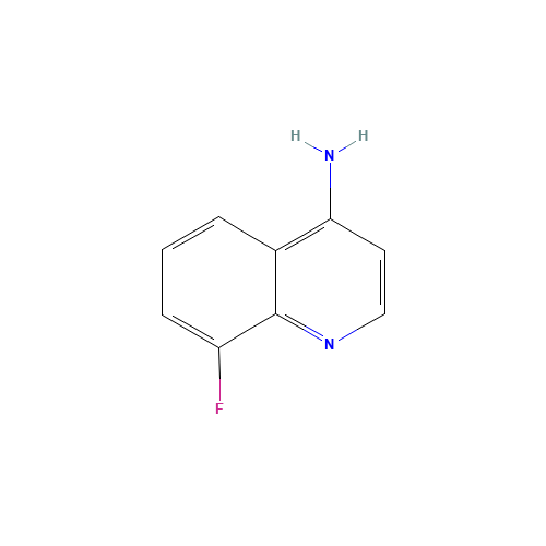 8-fluoroquinolin-4-amine (CAS: 148401-38-1) - Chemical Structure and Molecular Formula 
