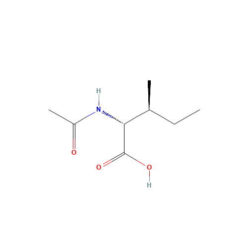 Acetyl-d-alloisoleucine (CAS: 54831-20-8) - Chemical Structure and Molecular Formula 
