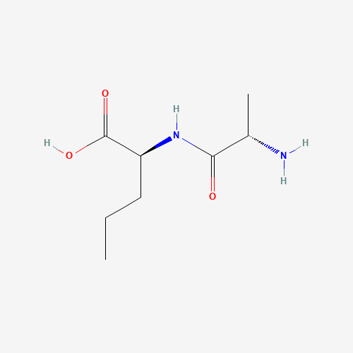 Alanylnorvaline (CAS: 39537-36-5) - Chemical Structure and Molecular Formula 