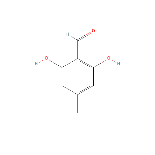 benzaldehyde, 2,6-dihydroxy-4-methyl- (CAS: 526-37-4) - Chemical Structure and Molecular Formula 