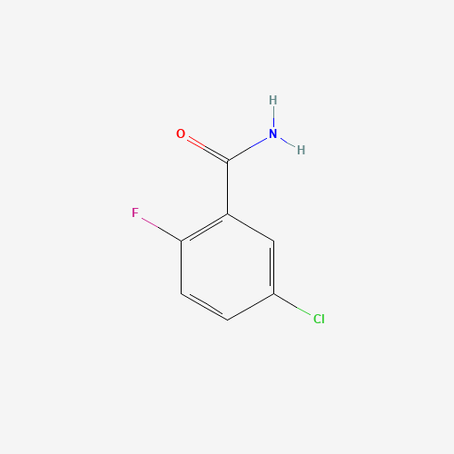 Benzamide, 5-chloro-2-fluoro- (CAS: 261762-57-6) - Chemical Structure and Molecular Formula 