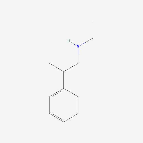 benzeneethanamine, N-ethyl-b-methyl- (CAS: 52497-69-5) - Chemical Structure and Molecular Formula 