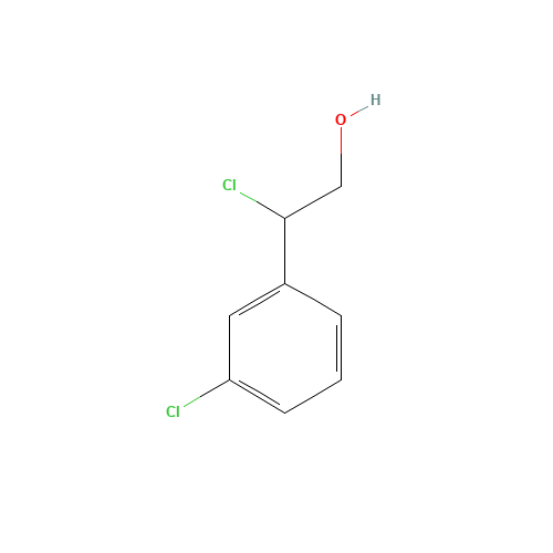 Benzeneethanol, b,3-dichloro- (CAS: 886365-85-1) - Chemical Structure and Molecular Formula 