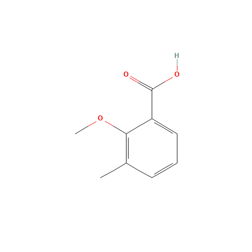 benzoic acid, 2-methoxy-3-methyl- (CAS: 26507-91-5) - Chemical Structure and Molecular Formula 