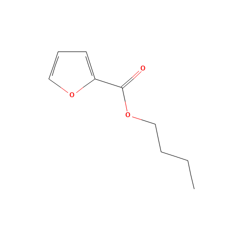Butyl 2-furoate (CAS: 583-33-5) - Chemical Structure and Molecular Formula 