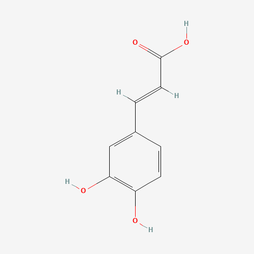 Caffeic acid (CAS: 501-16-6) - Chemical Structure and Molecular Formula 