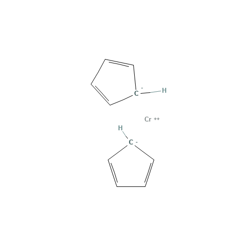 chromium(2+) dicyclopenta-2,4-dienide (CAS: 1271-24-5) - Chemical Structure and Molecular Formula 