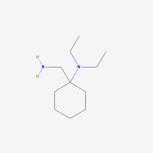 cyclohexanemethanamine, 1-(diethylamino)- (CAS: 131466-47-2) - Chemical Structure and Molecular Formula 