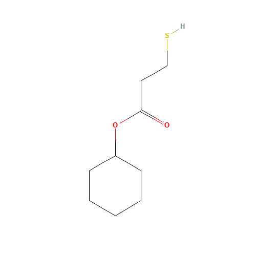 Cyclohexyl 3-sulfanylpropanoate (CAS: 103604-42-8) - Chemical Structure and Molecular Formula 