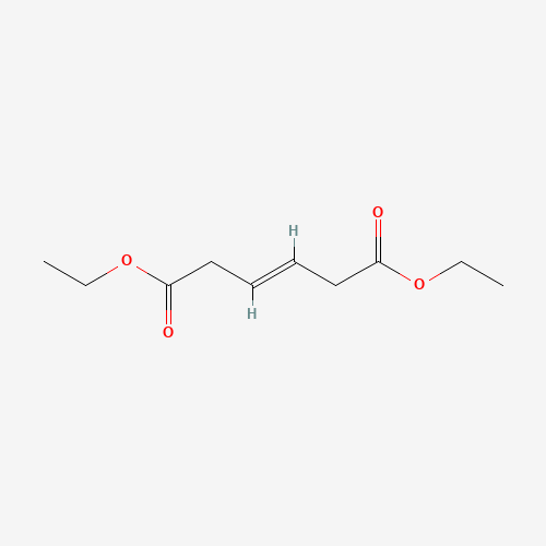 Diethyl (3E)-hex-3-enedioate (CAS: 77116-74-6) - Chemical Structure and Molecular Formula 