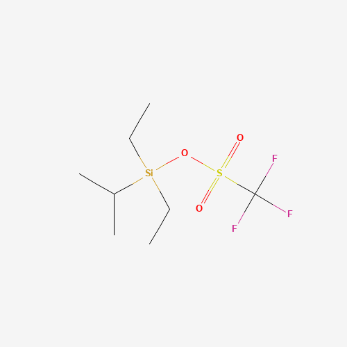 Diethyl(isopropyl)silyl trifluoromethanesulfonate (CAS: 126889-55-2) - Chemical Structure and Molecular Formula 