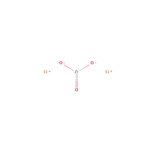 Dilithium dioxido(oxo)zirconium (CAS: 12031-83-3) - Chemical Structure and Molecular Formula 