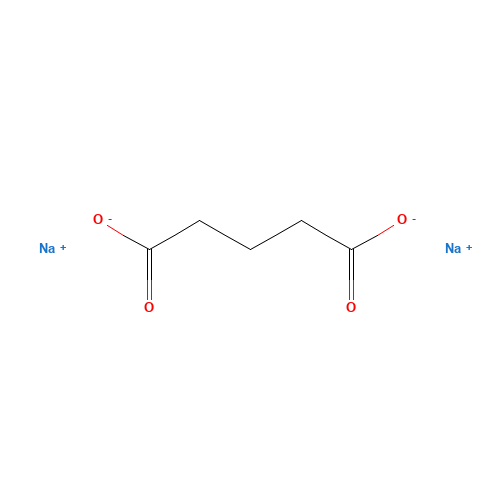 Disodium Glutarate (CAS: 13521-83-0) - Chemical Structure and Molecular Formula 