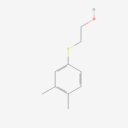 Ethanol, 2-[(3,4-dimethylphenyl)thio]- (CAS: 13290-28-3) - Chemical Structure and Molecular Formula 