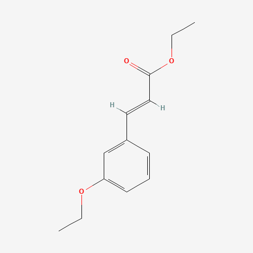 Ethyl (2E)-3-(3-ethoxyphenyl)acrylate (CAS: 57293-23-9) - Chemical Structure and Molecular Formula 