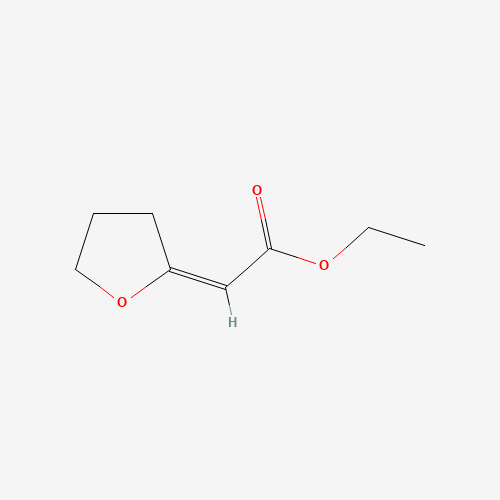 Ethyl (2E)-dihydrofuran-2(3H)-ylideneacetate (CAS: 99054-37-2) - Chemical Structure and Molecular Formula 