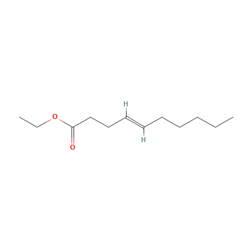 Ethyl (4E)-dec-4-enoate (CAS: 76649-16-6) - Chemical Structure and Molecular Formula 