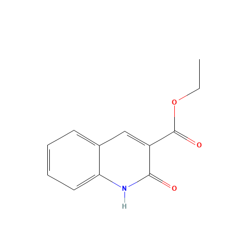 Ethyl 2-oxo-1,2-dihydro-3-quinolinecarboxylate (CAS: 85870-47-9) - Chemical Structure and Molecular Formula 