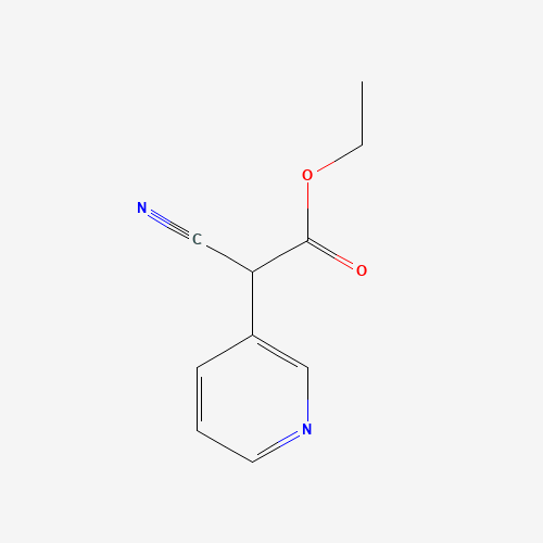 Ethyl cyano(3-pyridinyl)acetate (CAS: 39266-24-5) - Chemical Structure and Molecular Formula 